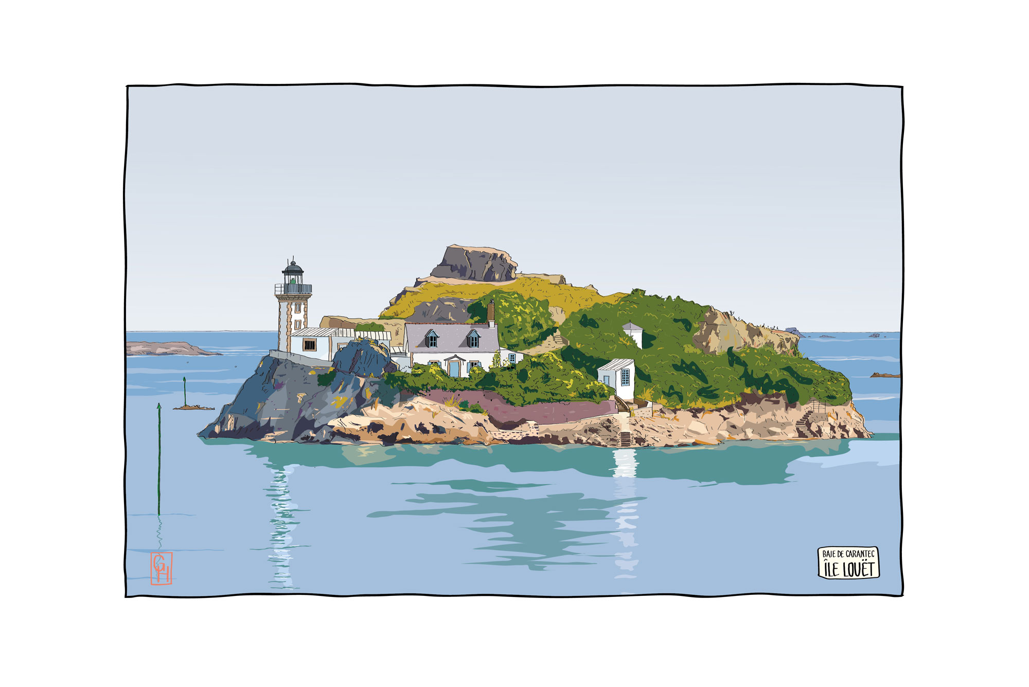 Illustration Ile Louet, Baie de Morlaix