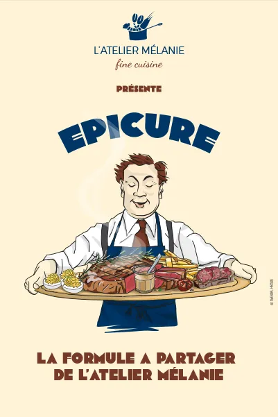 Illustrations et affiches pour Laura Martinon et Jean-Baptiste Caillarec de l'Atelier Mélanie, restaurant Riec sur Belon