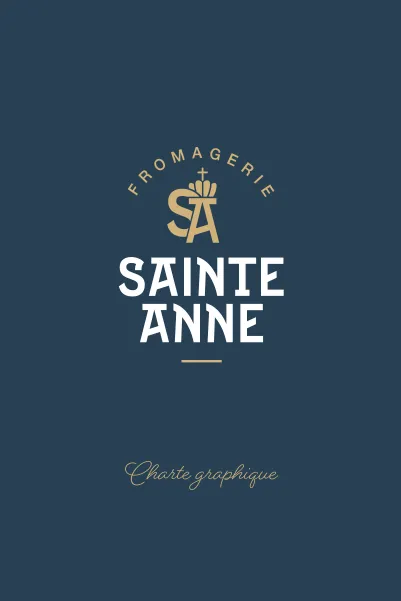 Création d'une charte graphique pour la fromagerie Sainte-Anne