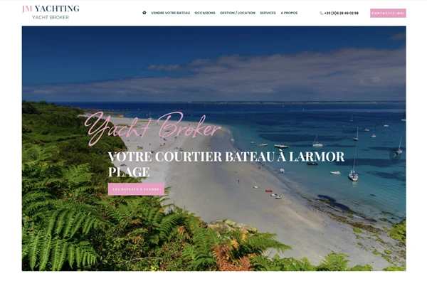 Gwendal Hasson, Site Web pour JM Yachting