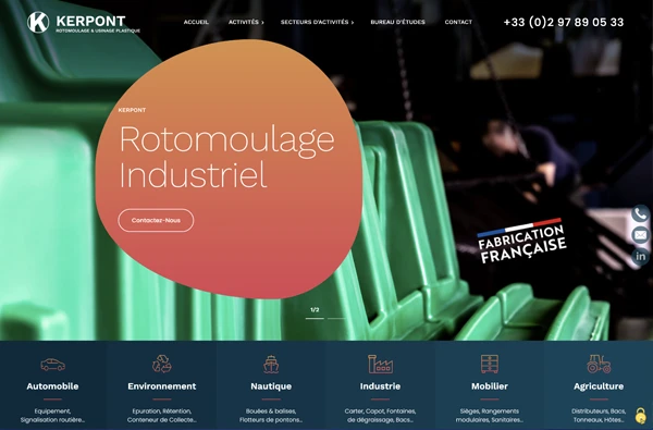 Gwendal Hasson, Site Web pour Kerpont industrie